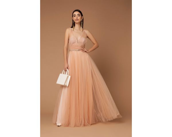 Abito lungo in tulle Elisabetta Franchi