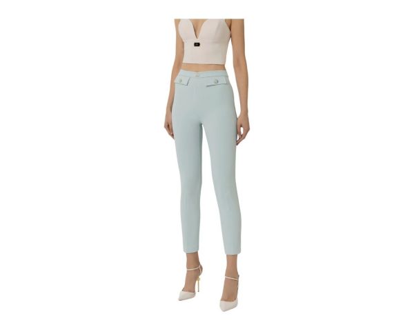 Pantalone Elisabetta Franchi acqua-028