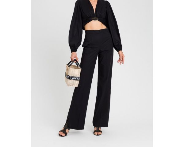 Pantaloni Twin Set spacchi laterali