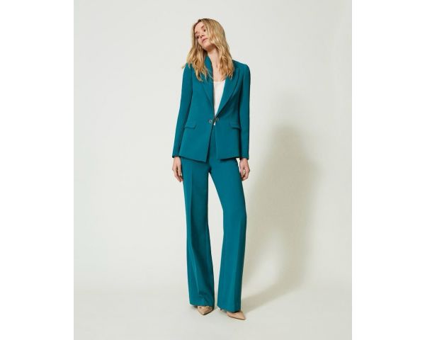 Tailleur Twin Set-56 petrolio