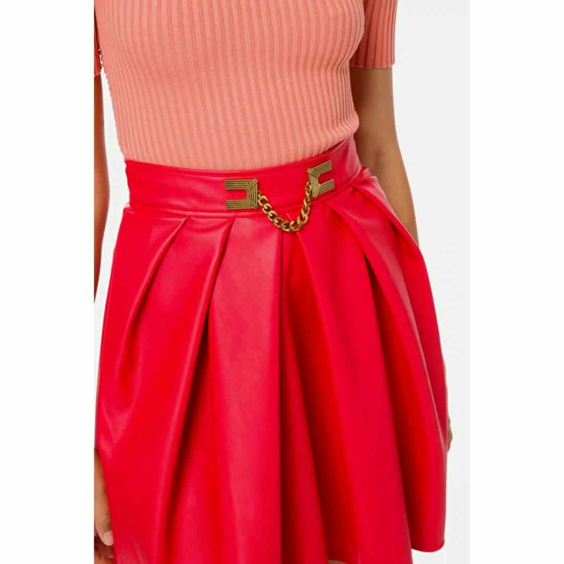 Gonna in eco-pelle Elisabetta Franchi