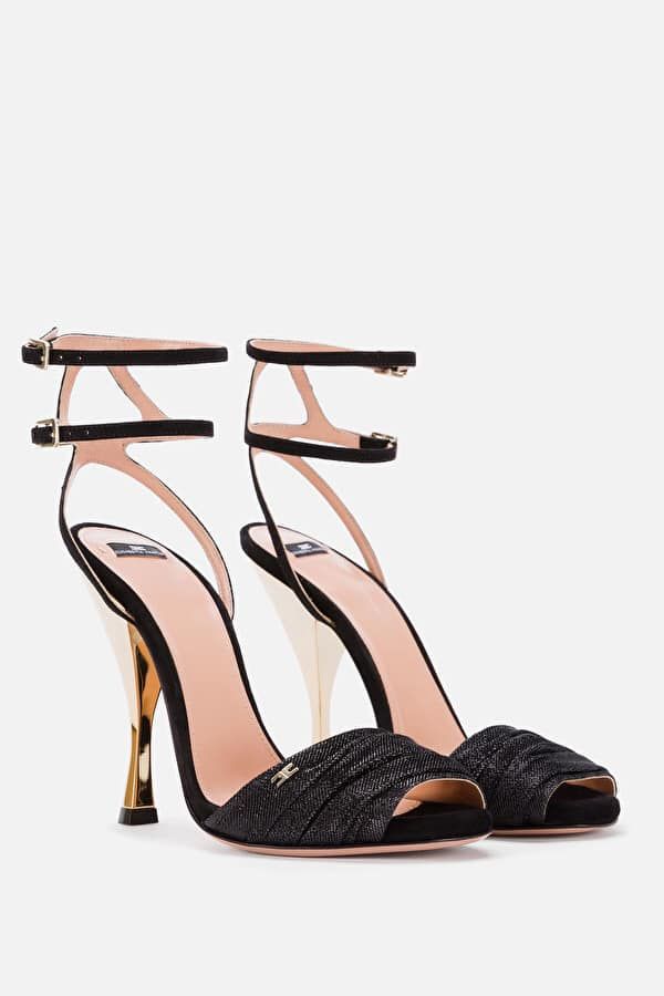 Sandali oro elisabetta franchi clearance