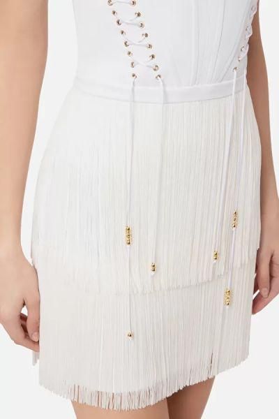 Abito elisabetta franchi frange clearance