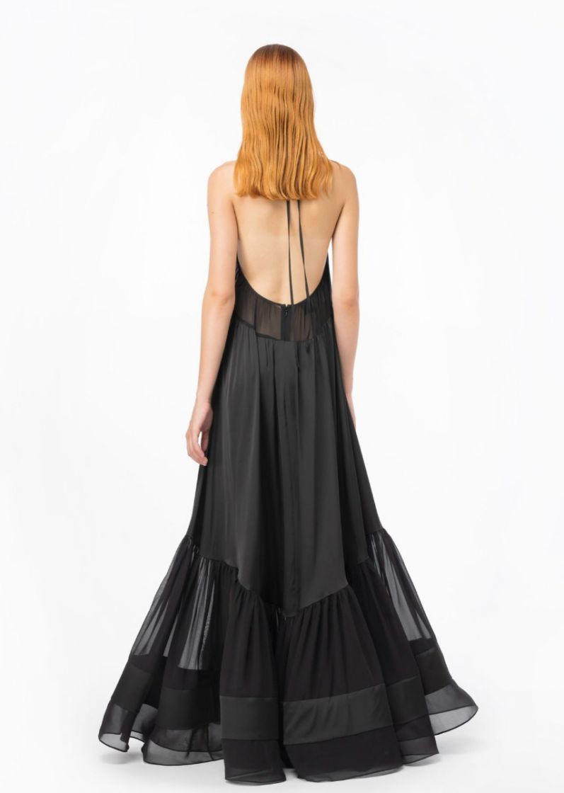 Abito lungo pinko outlet on sale