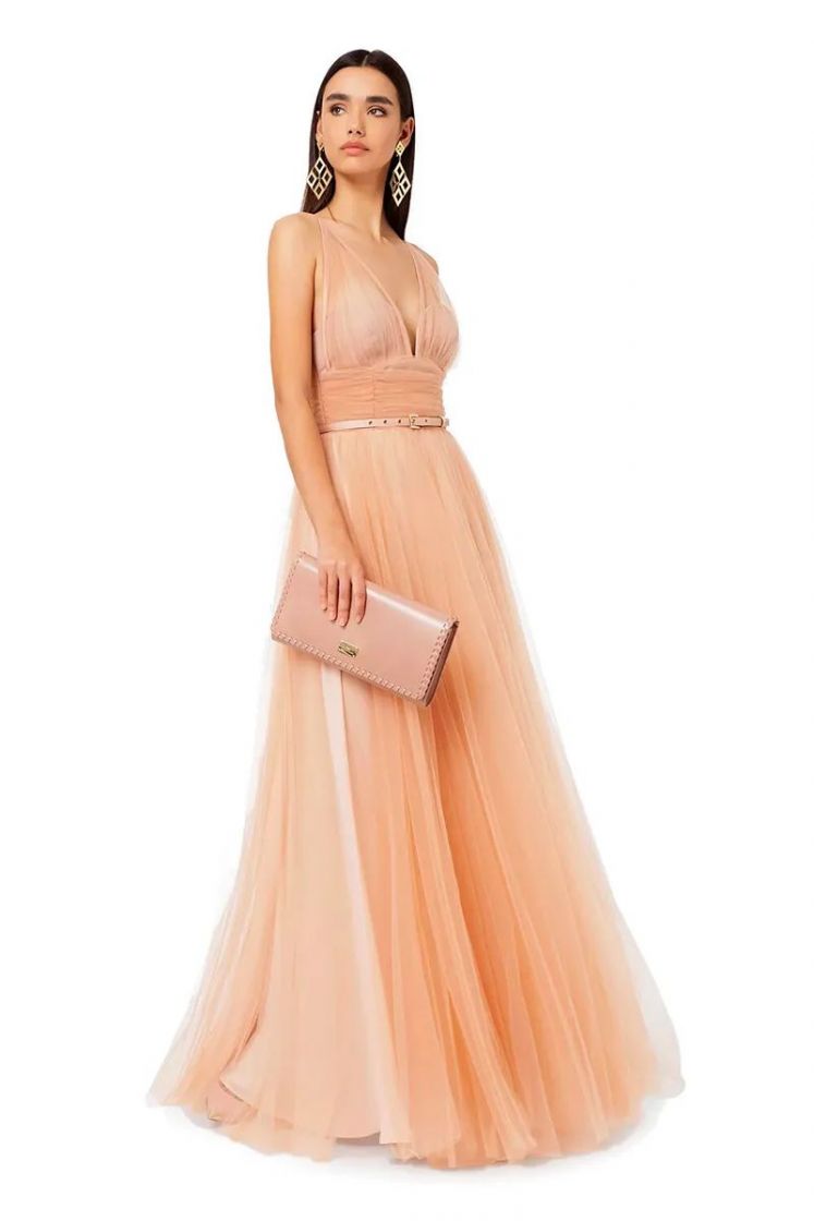 Abito lungo in tulle elisabetta franchi on sale