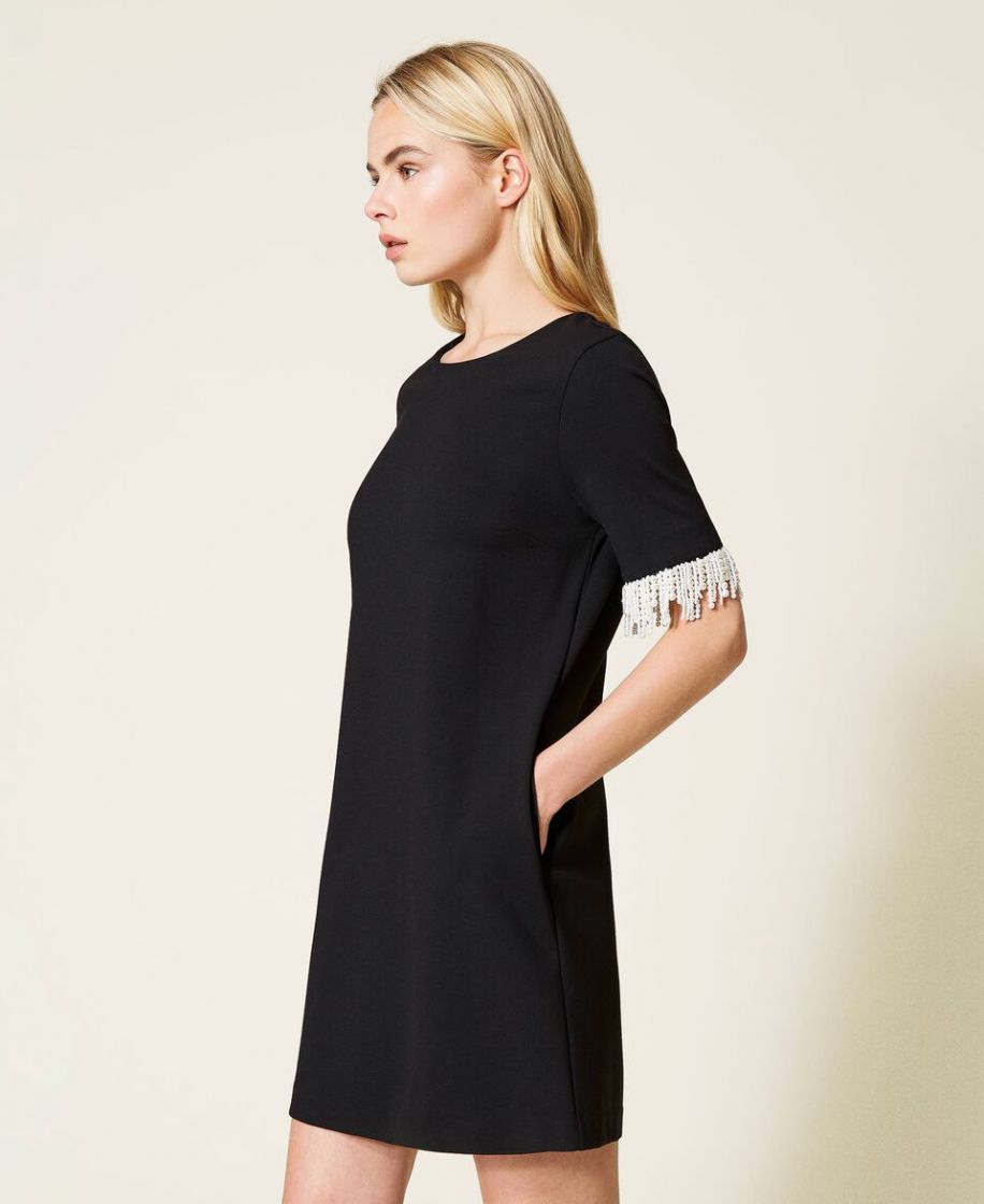 Abito corto Twin Set nero